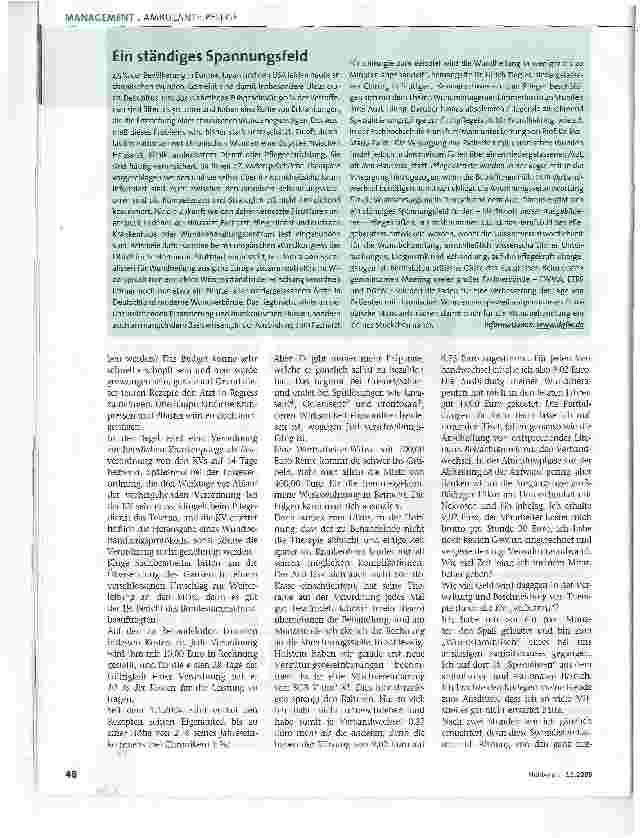 Vorschauseite 2: Wunde Punkte im SystemPflegequalität ist machbar-aber wie?