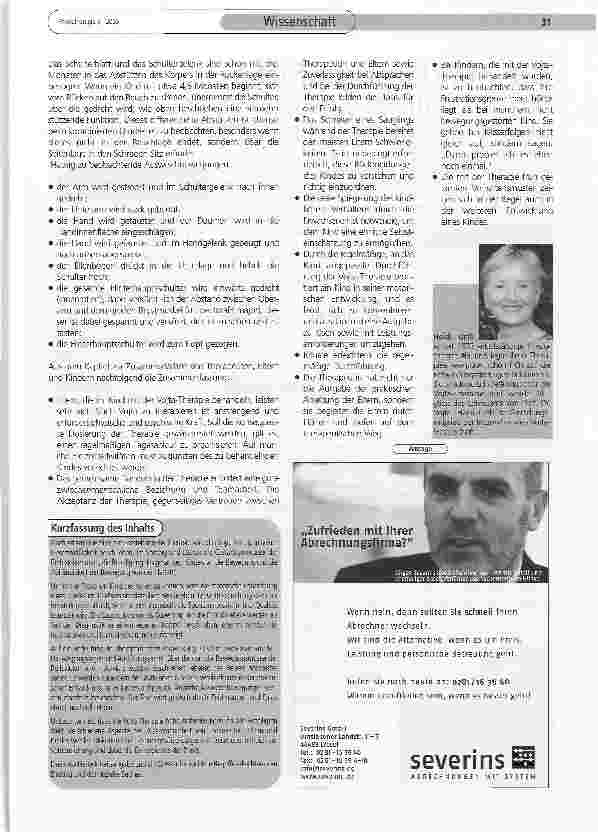Vorschauseite 2: Das Kind in der Vojta-Therapie