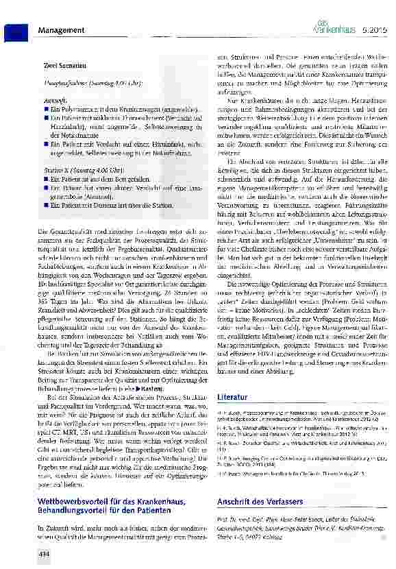 Vorschauseite 4: Klinik-Check: Fragen zur Managementqualität eines Krankenhauses (II)