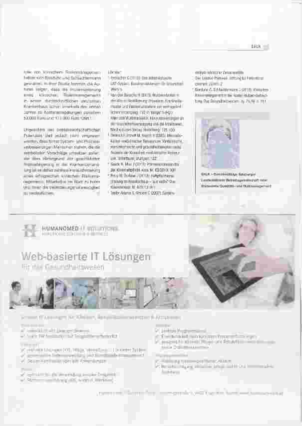 Vorschauseite 2: Betriebswirtschaftliche Aspekte des klinischen Qualitätsund Risikomanagements