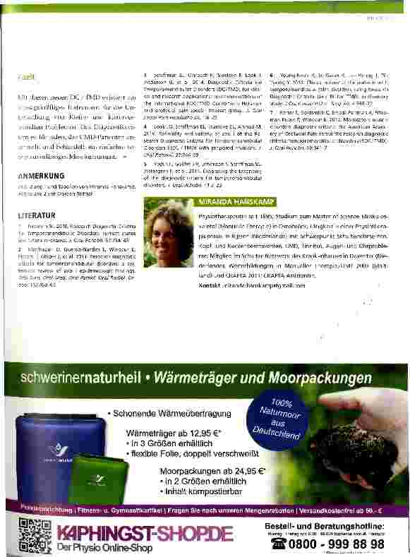 Vorschauseite 4: Craniomandibuläre Dysfunktion (CMD)