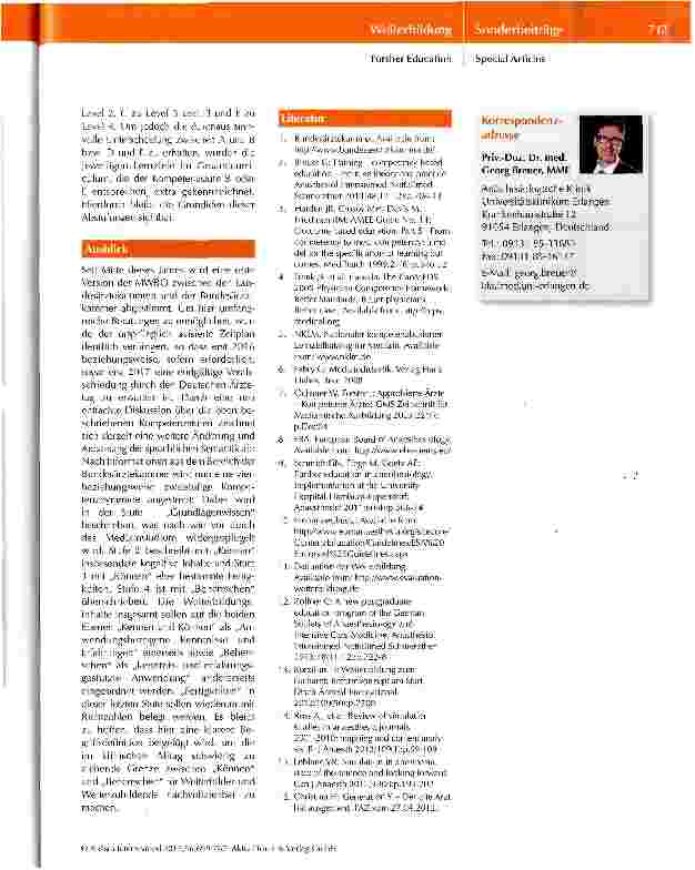 Vorschauseite 4: Aktueller Stand des Weiterbildungskonzeptes - Kompetenzen statt Richtzahlen