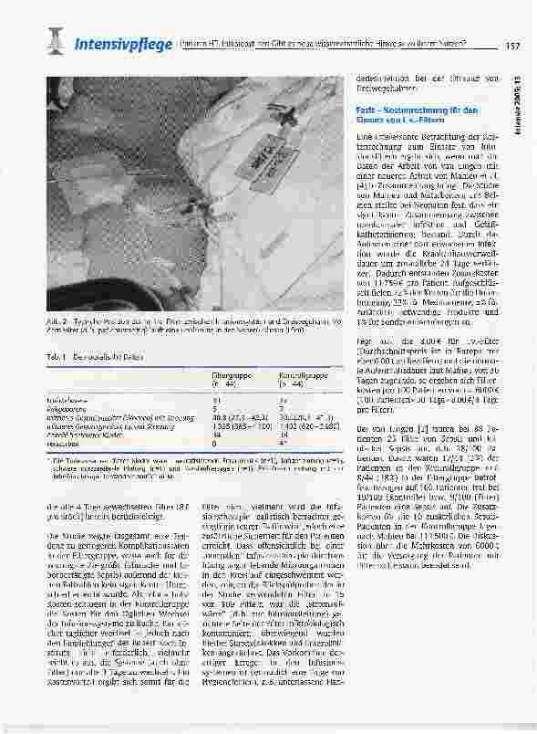 Vorschauseite 3: Infusionsfilter: Gibt es neue wissenschaftliche Hinweise zu ihrem Nutzen?