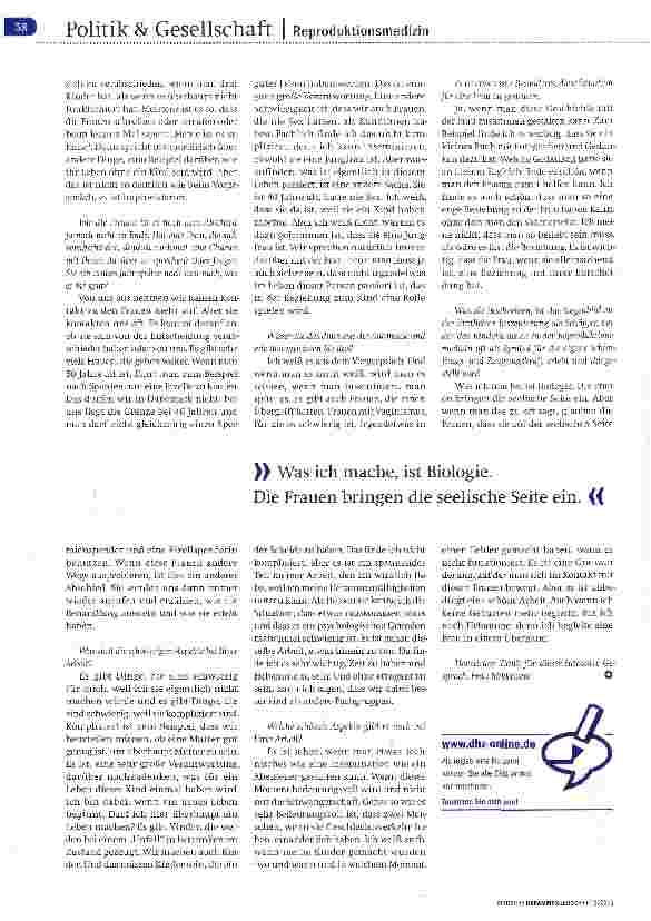 Vorschauseite 5: Interview mit Hanne Mikkelsen, Teil 2 „Ich begleite einen Übergang.