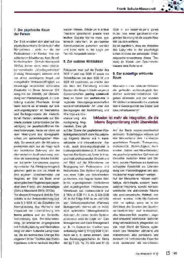 Vorschauseite 4: Zur Zukunft der Sorge