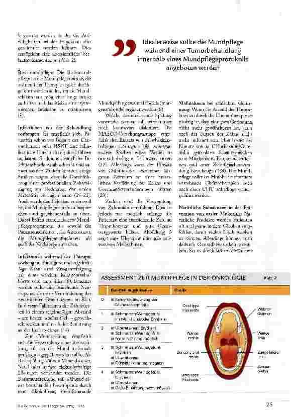Vorschauseite 4: WENN DIE THERAPIE DIE MUNDSCHLEIMHAUT SCHÄDIGT