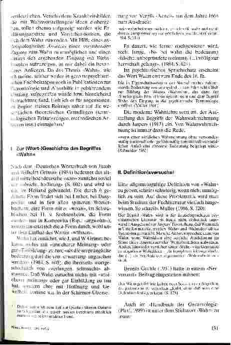 Vorschauseite 2: Über Wahn und Wahnvorstellungen bei alten Menschen Ein Beitrag zum anthropologischen Verständnis