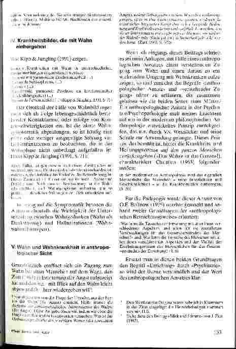 Vorschauseite 4: Über Wahn und Wahnvorstellungen bei alten Menschen Ein Beitrag zum anthropologischen Verständnis