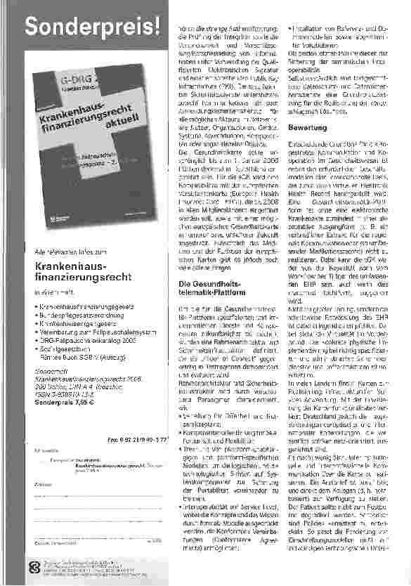 Vorschauseite 3: Einstieg in die e-WeltGesundheitstelematik aus europäischer Sicht