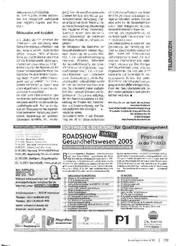 Vorschauseite 4: Einstieg in die e-WeltGesundheitstelematik aus europäischer Sicht