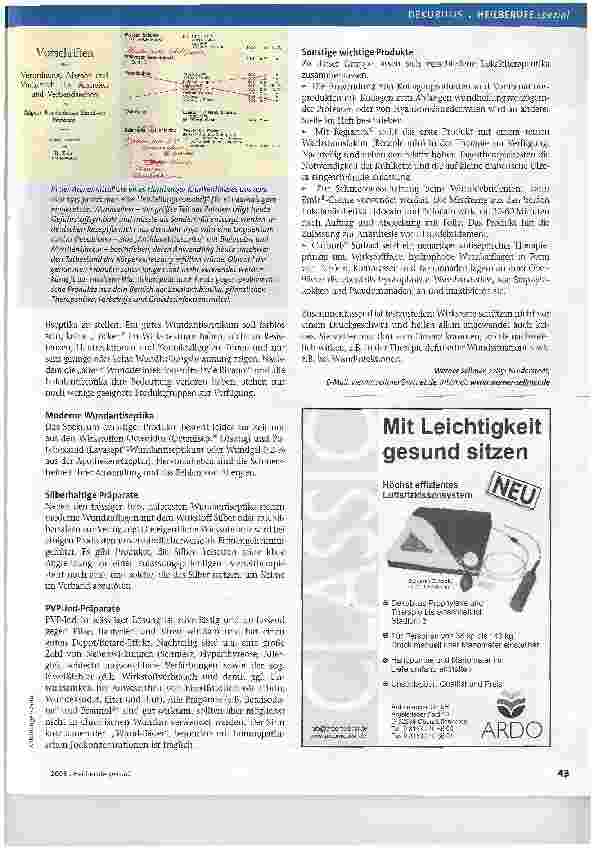 Vorschauseite 2: Hinweise zur Lokaltherapie