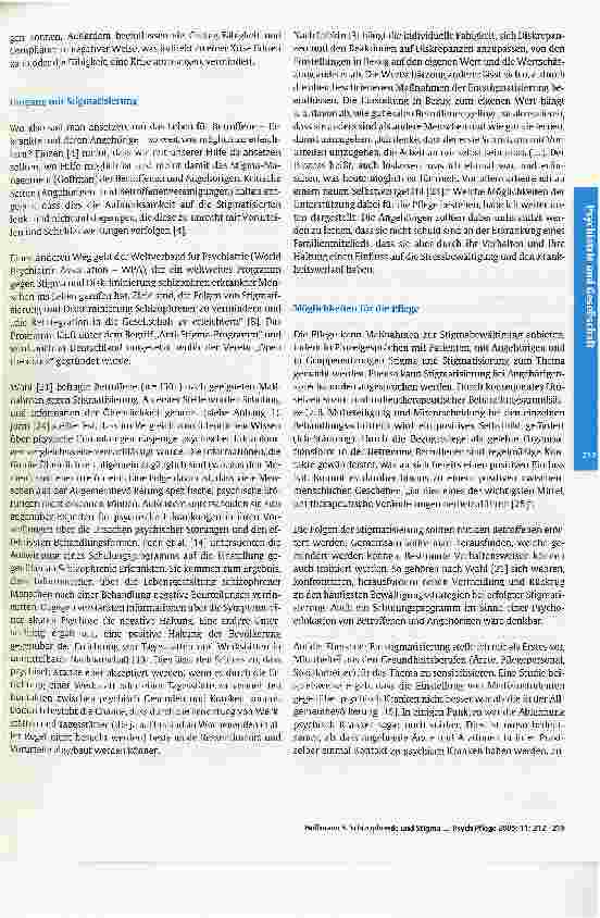 Vorschauseite 6: Schizophrenie und Stigma