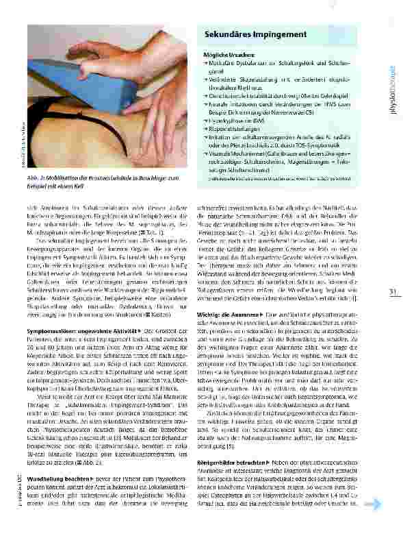 Vorschauseite 2: Das Impingement-Syndrom Den schmerzhaften Bogen ergründen