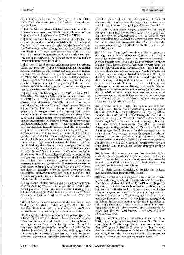 Vorschauseite 4: Diskriminierung durch Tarifvertrag - Mindestgröße für Piloten AGG §§ 15, 6; GG Art. 1, 2; BGB § 823