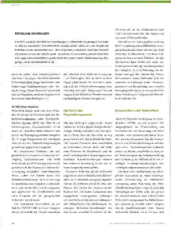 Vorschauseite 2: Hilfsmittelversorgung