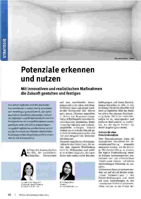 Vorschauseite 1: Potenziale erkennen und nutzen