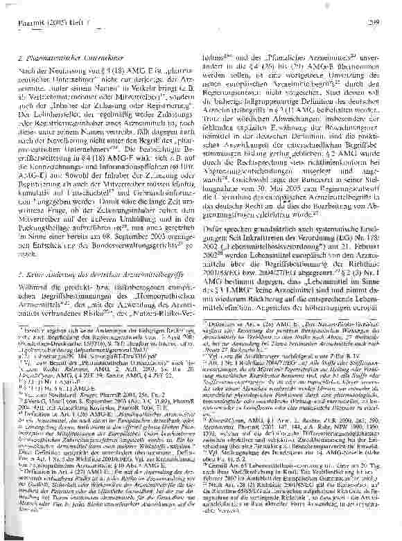 Vorschauseite 3: Die 14. AMG-Novelle - ein kritischer Überblick über die geplanten Änderungen durch den Regierungsentwurf vom 13. April 2005