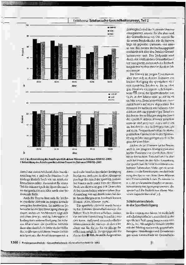 Vorschauseite 4: Sport und Gesundheit bei Erwachsenen in Deutschland