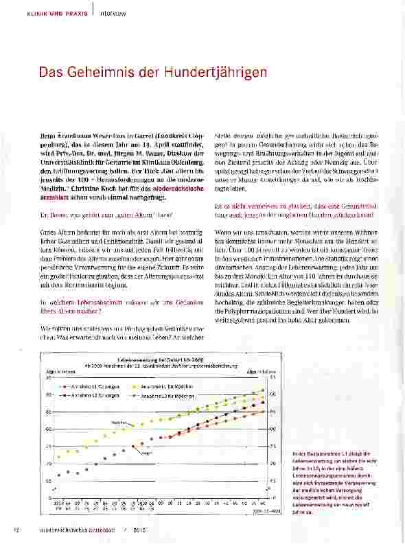 Vorschauseite 1: Das Geheimnis der Hundertjährigen