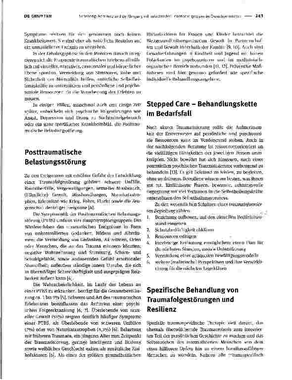 Vorschauseite 2: Resilienz und der Umgang mit belastenden Lebensereignissen im Erwachsenenalter