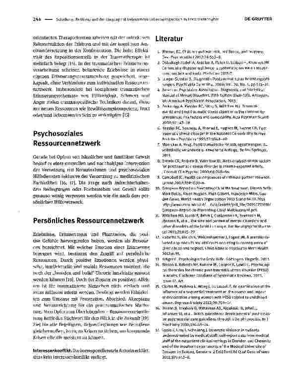 Vorschauseite 3: Resilienz und der Umgang mit belastenden Lebensereignissen im Erwachsenenalter