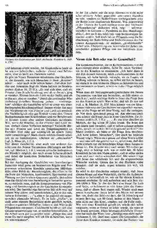 Vorschauseite 3: Probleme der Krankenpflege im Spiegel biblischer Geschichten