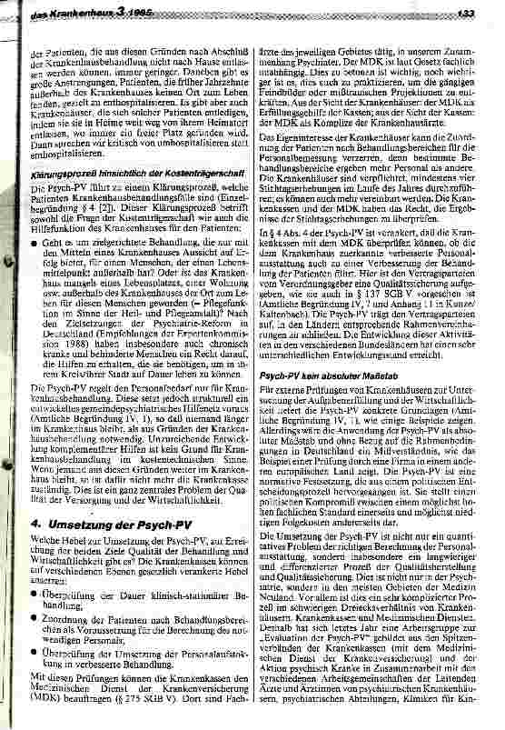 Vorschauseite 4: Umsetzung der Psych-PV und Verbesserung der psychiatrischen Versorgung