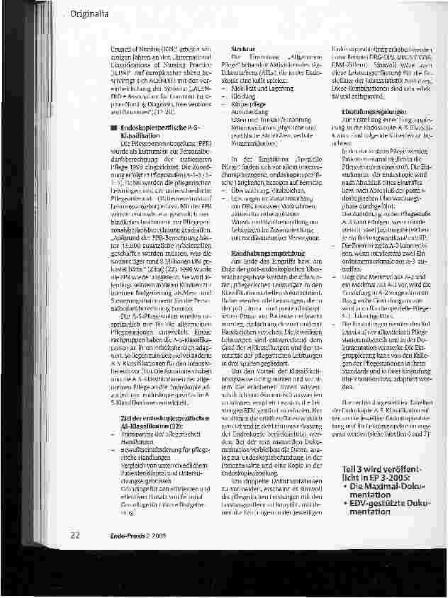 Vorschauseite 6: Pflegedokumentation in der Endoskopie (Teil 2)