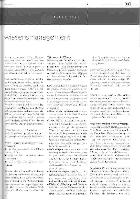 Vorschauseite 2: wissensmanasement in der pflege