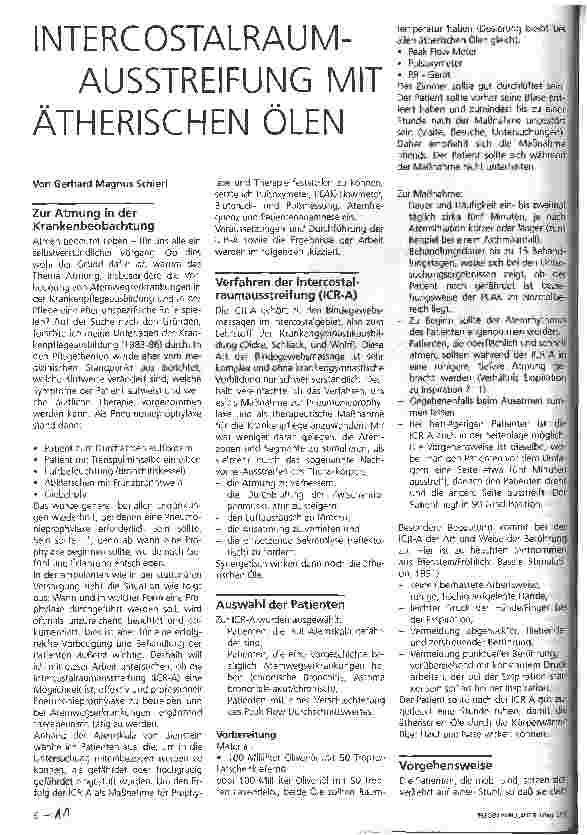 Vorschauseite 1: Intercostalraumausstreifung mit ätherischen Ölen