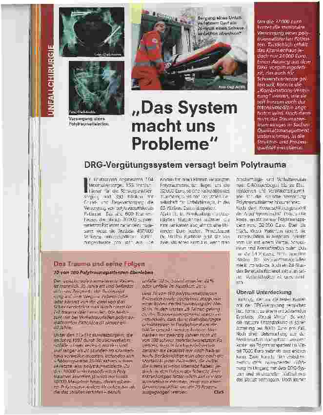 Vorschauseite 1: Das System macht uns Probleme