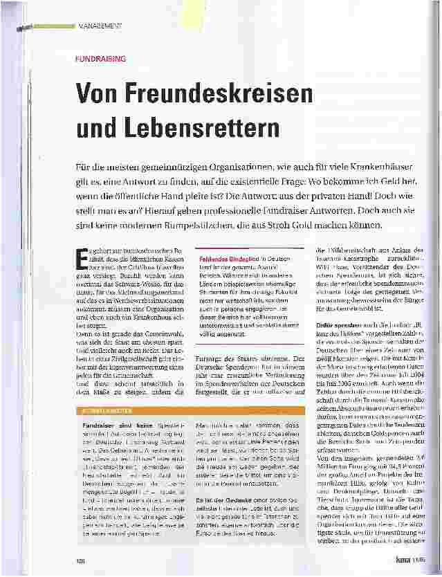 Vorschauseite 1: Von Freundeskreisen und Lebensrettern