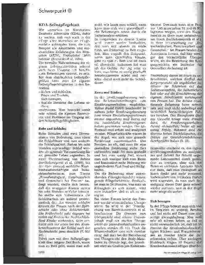 Vorschauseite 3: Selbstpflege der Pflegenden Wie sieht es mit unseren eigenen Selbstpflegefähigkeiten aus?