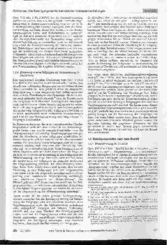 Vorschauseite 5: Die Beteiligungsrechte betrieblicher Interessenvertretungen bei der Überleitung vom BAT, MTArb bzw. BMT-GII in den TVöD
