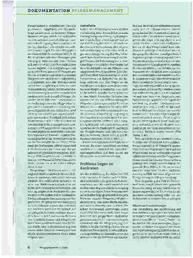 Vorschauseite 5: Das personengebundene Budget bei PflegebedürftigkeitSystemwechsel eröffnet Chancen für Anbieter und Nachfrager