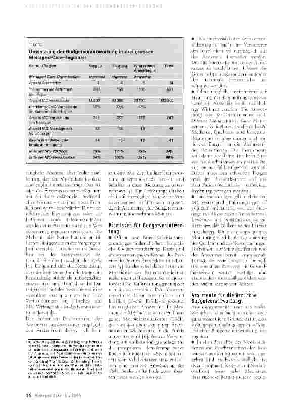 Vorschauseite 2: Budgetverantwortung ist ein Muss