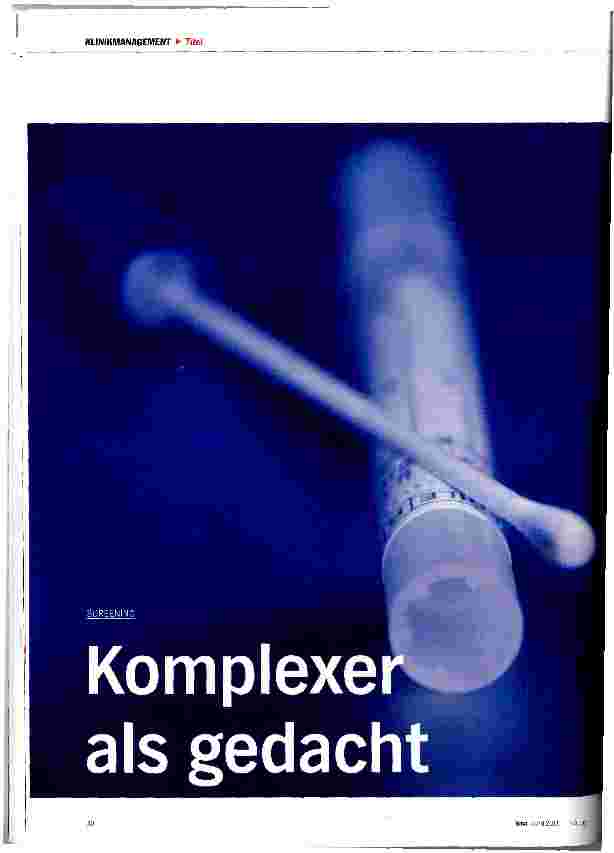 Vorschauseite 1: Komplexer als gedacht