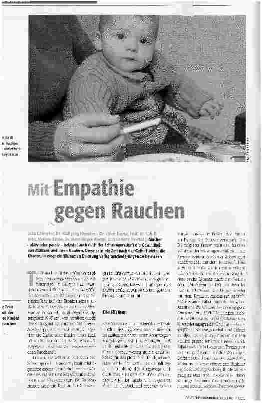 Vorschauseite 1: Mit Empathie gegen Rauchen