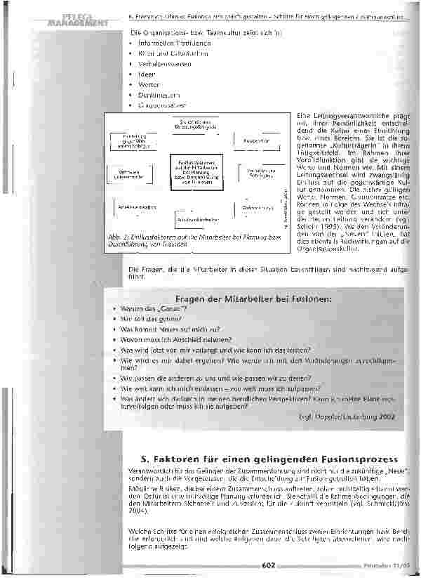 Vorschauseite 3: Fusionen erfolgreich gestaltenSchritte für einen gelingenden Zusammenschluss selbstständiger Pflegebereiche