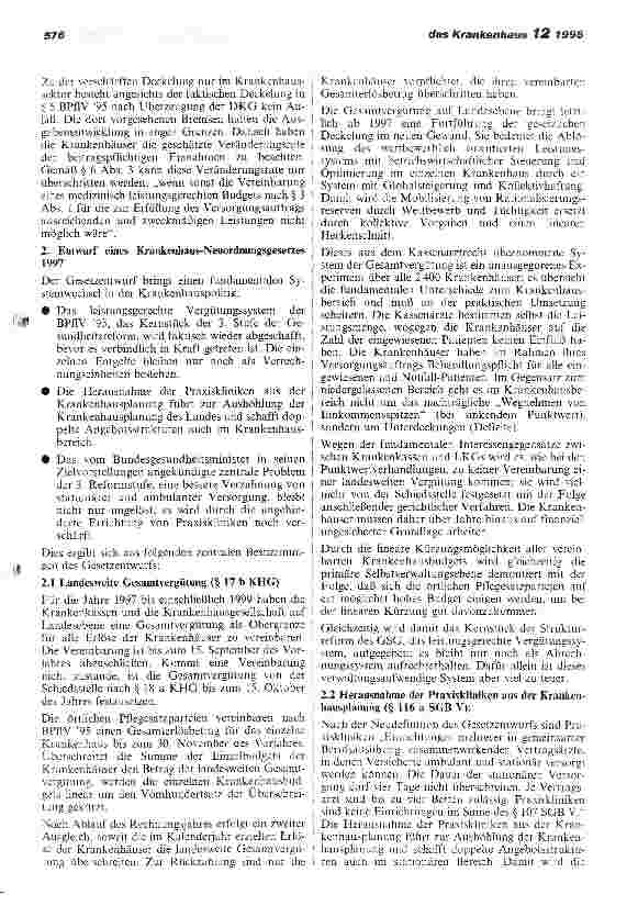 Vorschauseite 4: DKG-Präsident Landrat Konrad Legler: Wohin steuert unser bisher leistungsfähiges Krankenhauswesen?