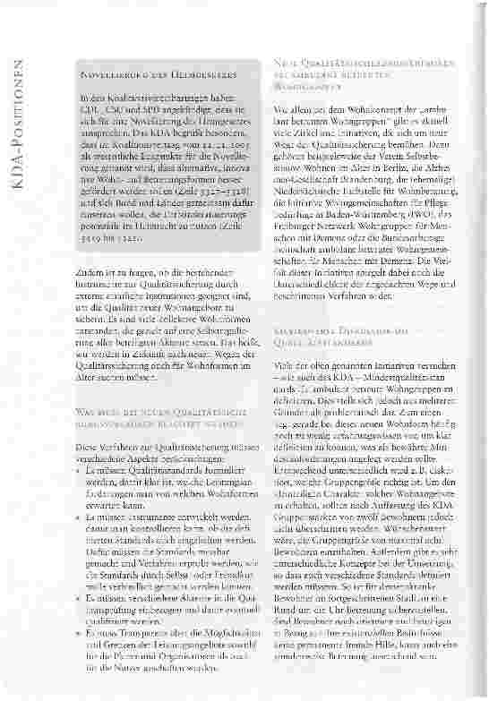 Vorschauseite 3: ERPROBUNG NEUER WEGE DER QUALITÄTSSICHERUNG AM BEISPIEL AMBULANT BETREUTER WOHNGRUPPEN
