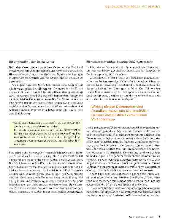 Vorschauseite 2: AUFGESCHMISSEN: Wenn Hörende Gehörlose beraten (müssen)