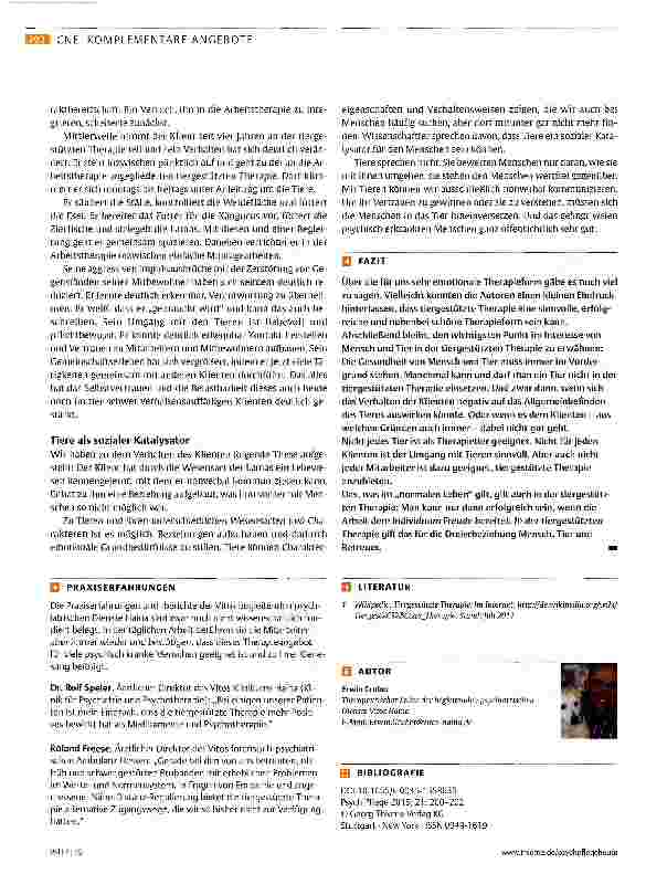 Vorschauseite 3: Tierische Therapeuten