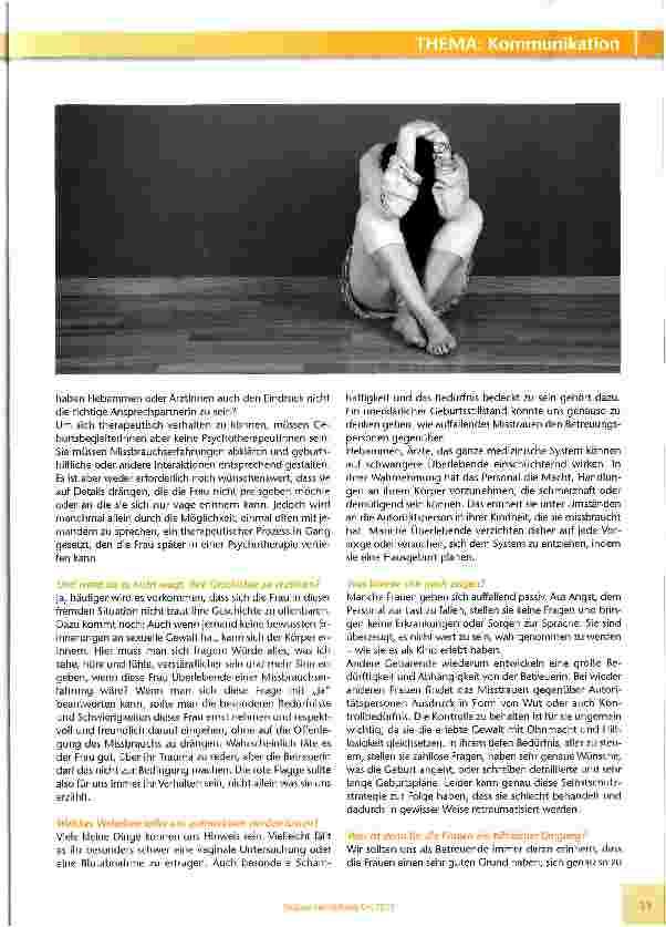 Vorschauseite 3: Einfühlsame Kommunikation: Wenn missbrauchte Frauen Mütter werden...