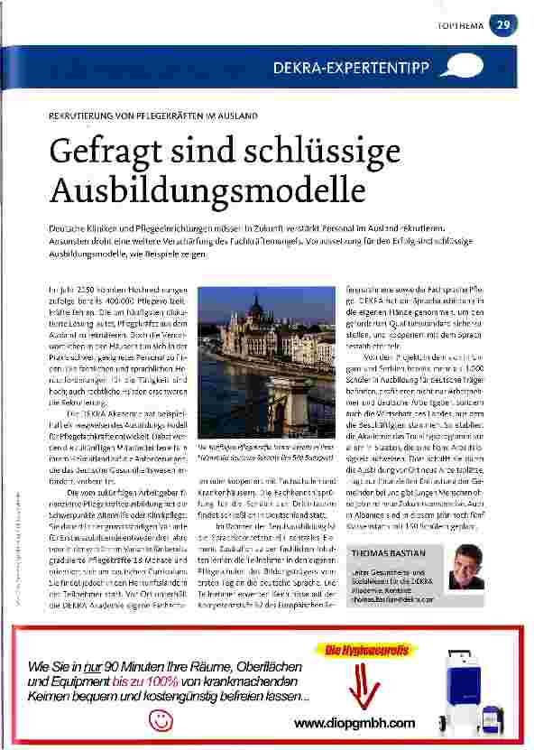 Vorschauseite 1: Gefragt sind schlüssige Ausbildungsmodelle