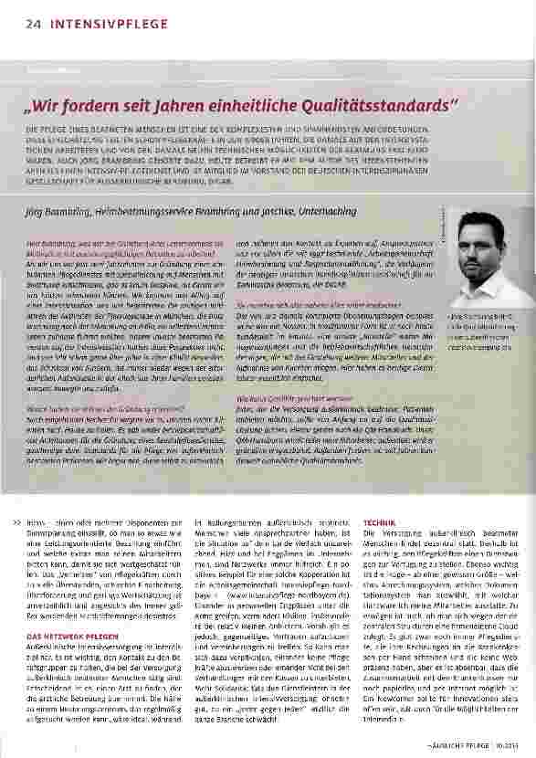 Vorschauseite 1: Wir fordern seit Jahren einheitliche Qualitätsstandards