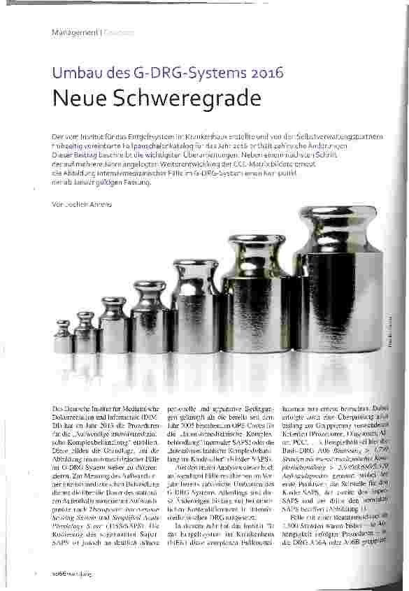 Vorschauseite 1: Neue Schweregrade