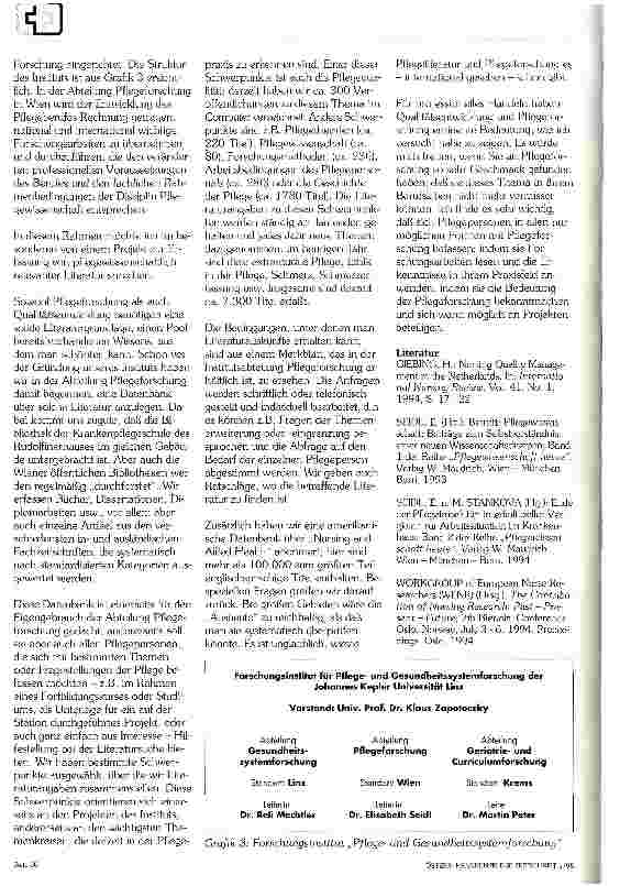 Vorschauseite 4: Pflegeforschung und -Literatur- Grundlagen der Qualitätsentwicklung