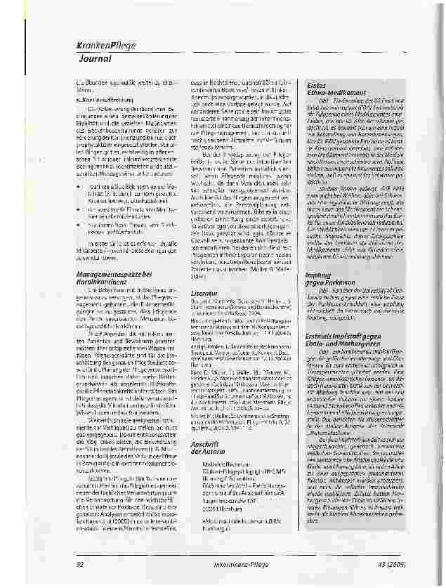 Vorschauseite 4: Bedeutung der Harninkontinenz für die Pflege