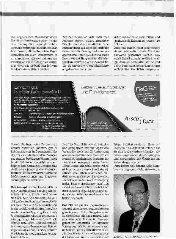 Vorschauseite 2: TELEMATIK. Ehrgeiziger Versuch